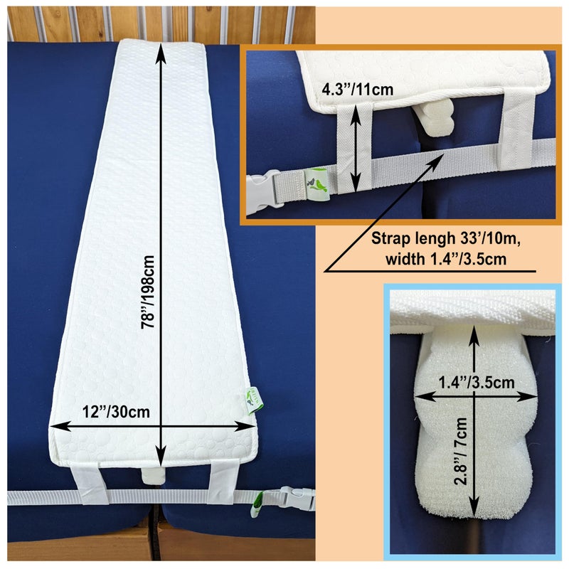 Insieme 12 x 78 Inch Bed Bridge Twin/Twin XL to King Converter Kit - Bed Gap Filler for Combining Mattresses and Securing in Place. King Maker Mattress Extender - Pad & Strap Combo - Premium Fit - Image 4